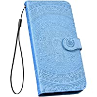 YSIMEE Compatible con Fundas Samsung Galaxy S7 Carcasa Mandala Cierre Magnético Flip Billetera con Tapa para Ultra…
